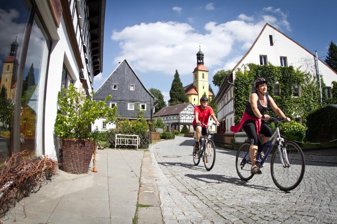 Ferienwohnung 60Er Jahre Design Apartment - 65Qm Fewo Im Zittauer Gebirge - Familienfreundliche Unterkunft Am Bergfuss Zum Toepfer Olbersdorf Bagian luar foto